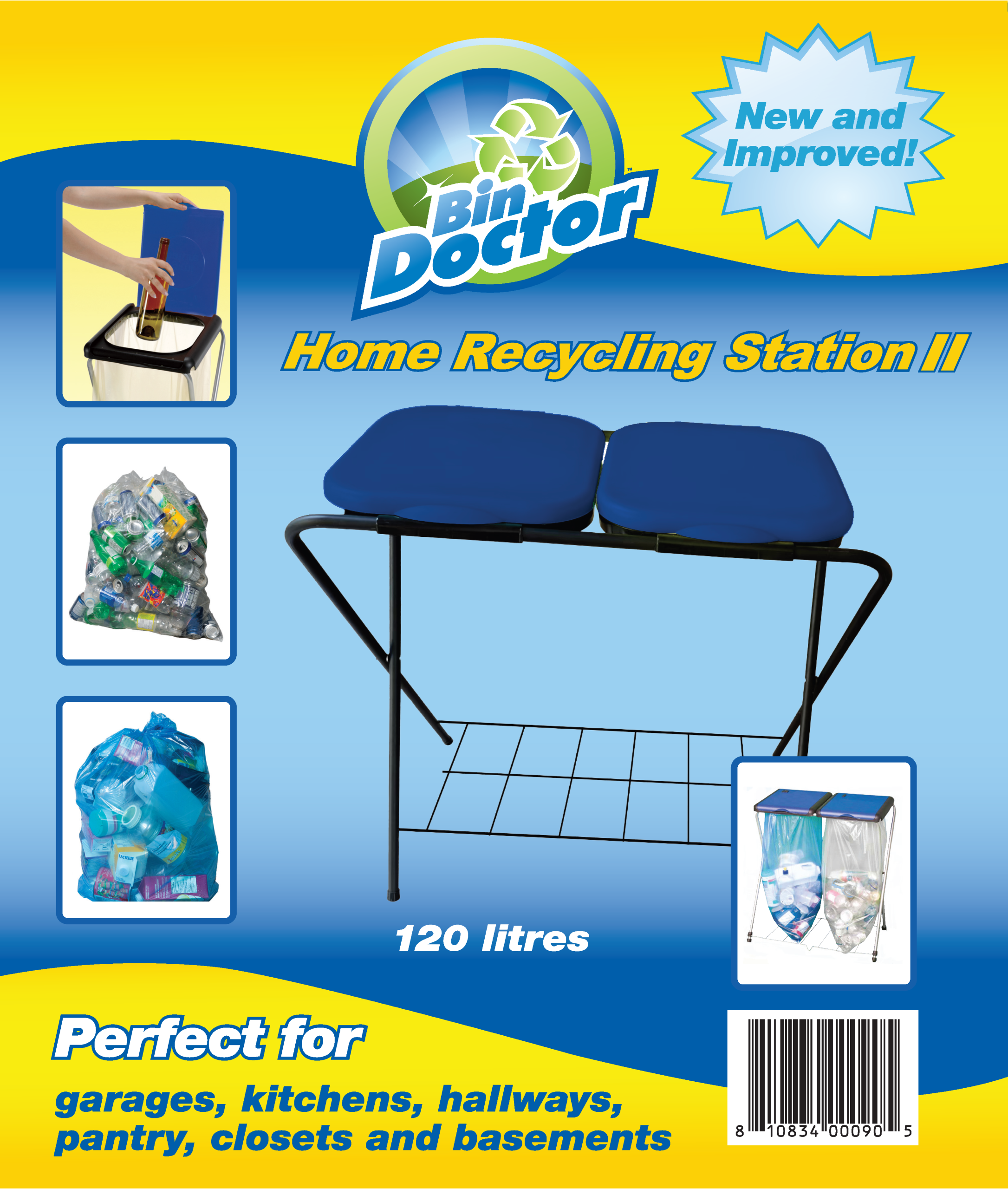 Product A - 1040106 Bin Doctor Home Recycling Station II